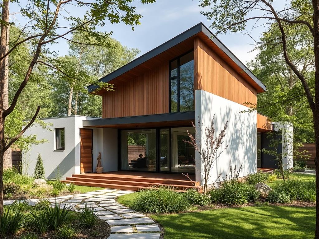 Kreativní nápady pro stavba na klíč (Liberec). Exteriér a zahrada: propojení domu se zemí