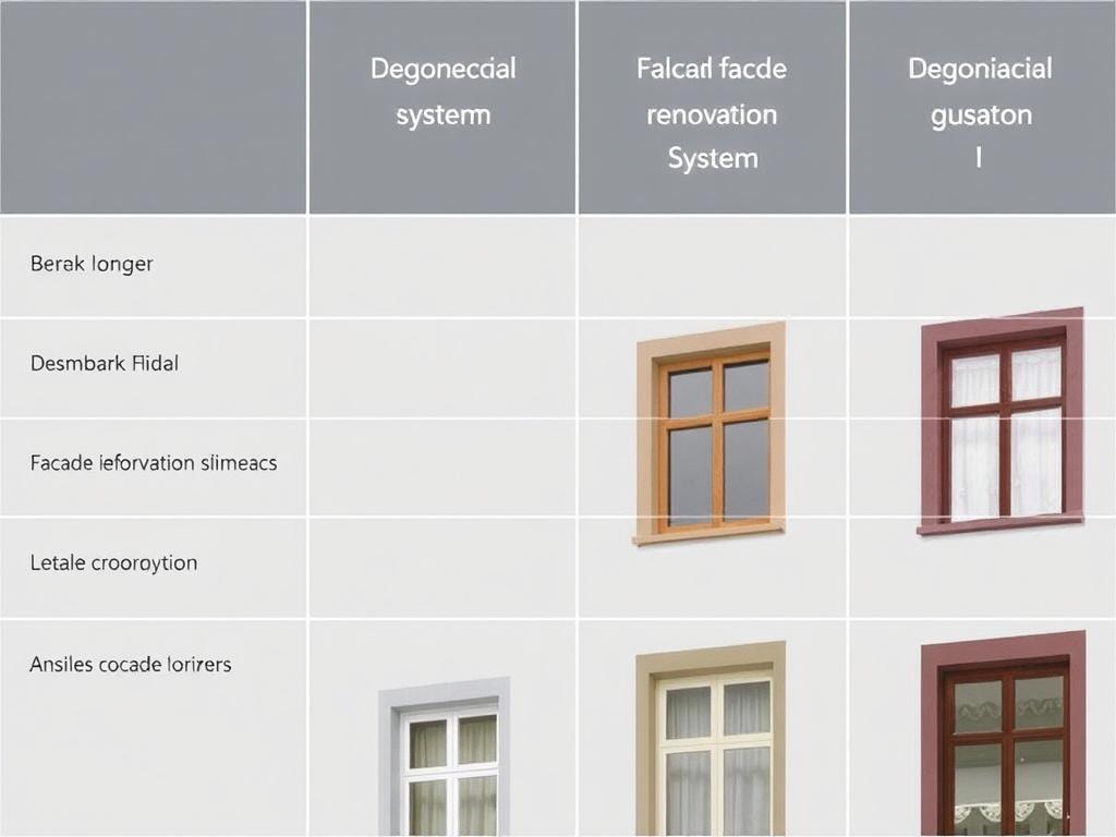 Praktický průvodce k renovaci fasád (Praha). Tabulka: srovnání vybraných systémů pro renovaci fasád Praktický průvodce k renovaci fasád (Praha). Tabulka: srovnání vybraných systémů pro renovaci fasád