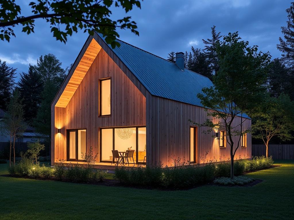 Inovativní řešení v rámci domek na klíč (Ostrava). CLT, prefabrikace a modulární prvky