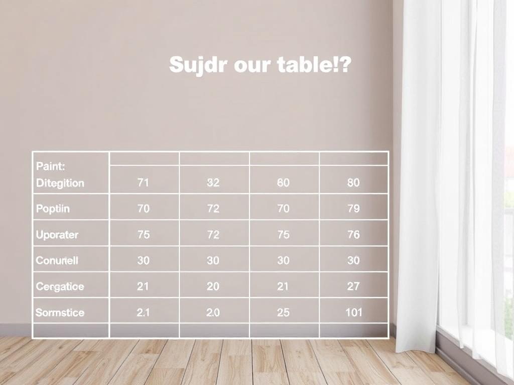 Rychlý návod k malování bytu (Karviná). Tabulka: srovnání typů barev pro rychlý postup