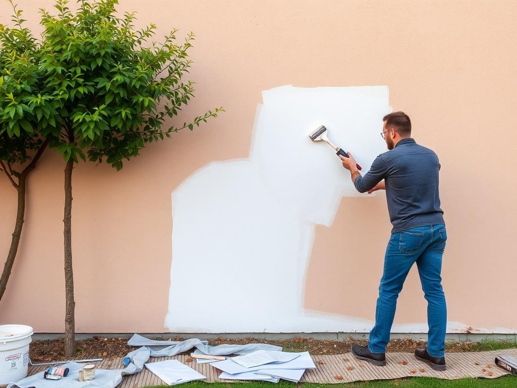 Jak zvládnout malování na venkovní zeď (České Budějovice). Plánování a příprava prostoru před samotným malováním