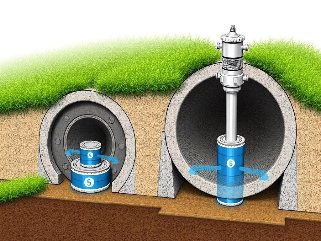 Detailní pohled na vodoměrné šachty (Hradec Králové). Technické standardy a měřicí systémy Detailní pohled na vodoměrné šachty (Hradec Králové). Technické standardy a měřicí systémy