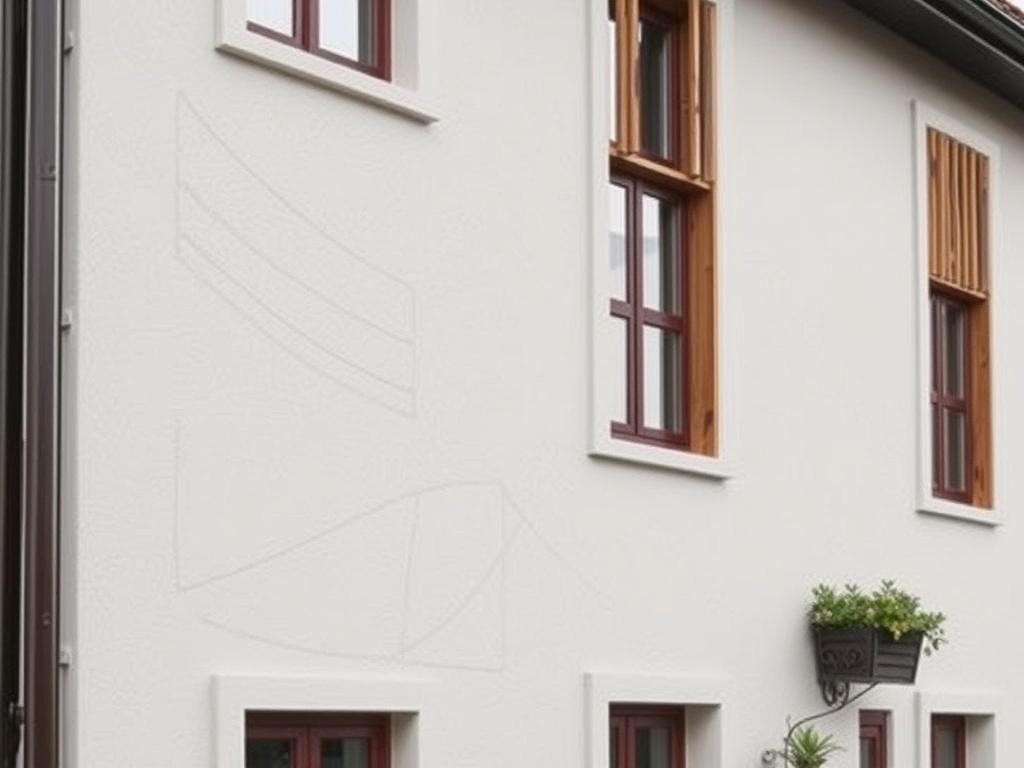 Kreativní nápady pro renovace fasády (Plzeň). Dřevěné akcenty a 3D efekty Kreativní nápady pro renovace fasády (Plzeň). Dřevěné akcenty a 3D efekty