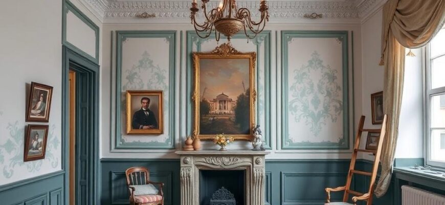 Detailní pohled na malování interiérů fotogalerie (Plzeň)