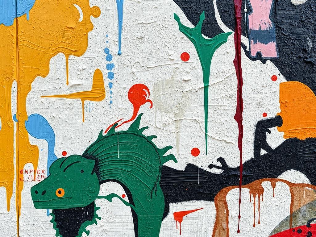 Detailní pohled na malování na venkovní zeď (Chomutov). Materiály a techniky pro venkovní malby