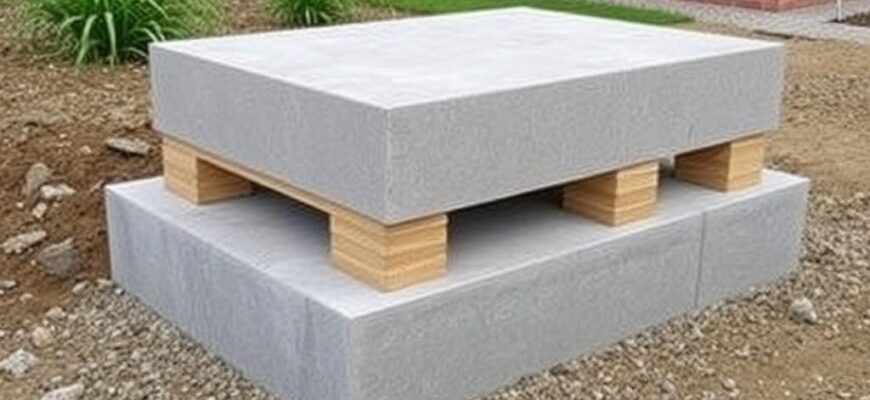 Detailní pohled na základové desky: ceník Hradec Králové