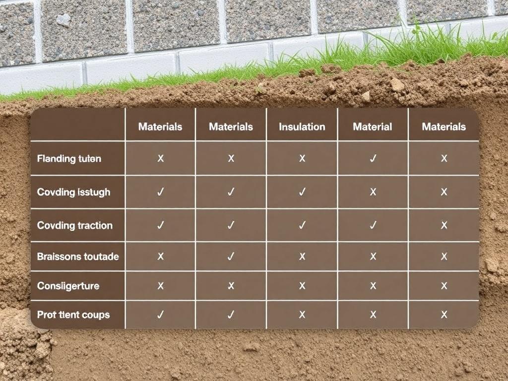 Zajímavé zkušenosti s izolace základů (Prostějov). Tabulka – srovnání materiálů pro izolaci základů