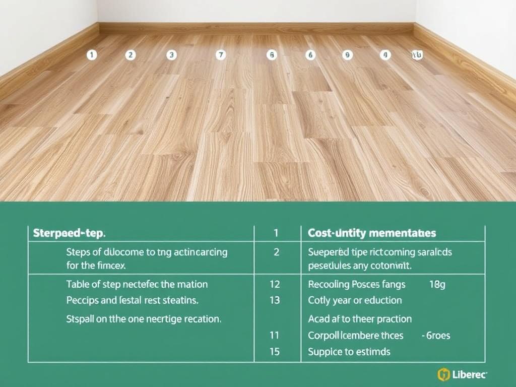 Postupy krok za krokem při montáž podlahy (Liberec). Tabulka krátkých doporučení a odhadů nákladů Postupy krok za krokem při montáž podlahy (Liberec). Tabulka krátkých doporučení a odhadů nákladů