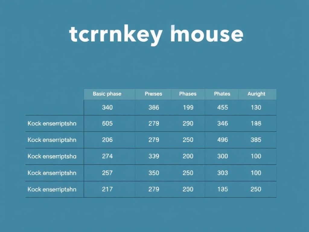Rychlý návod k domek na klíč (Frýdek-Místek). Tabulka: Základní fáze a jejich trvání