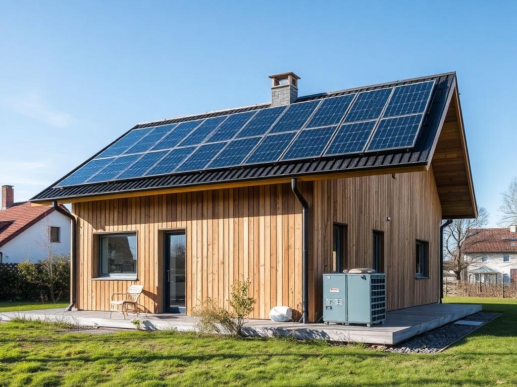 Inovativní řešení v rámci nízkoenergetické domy (Přerov). Solární panely a baterie