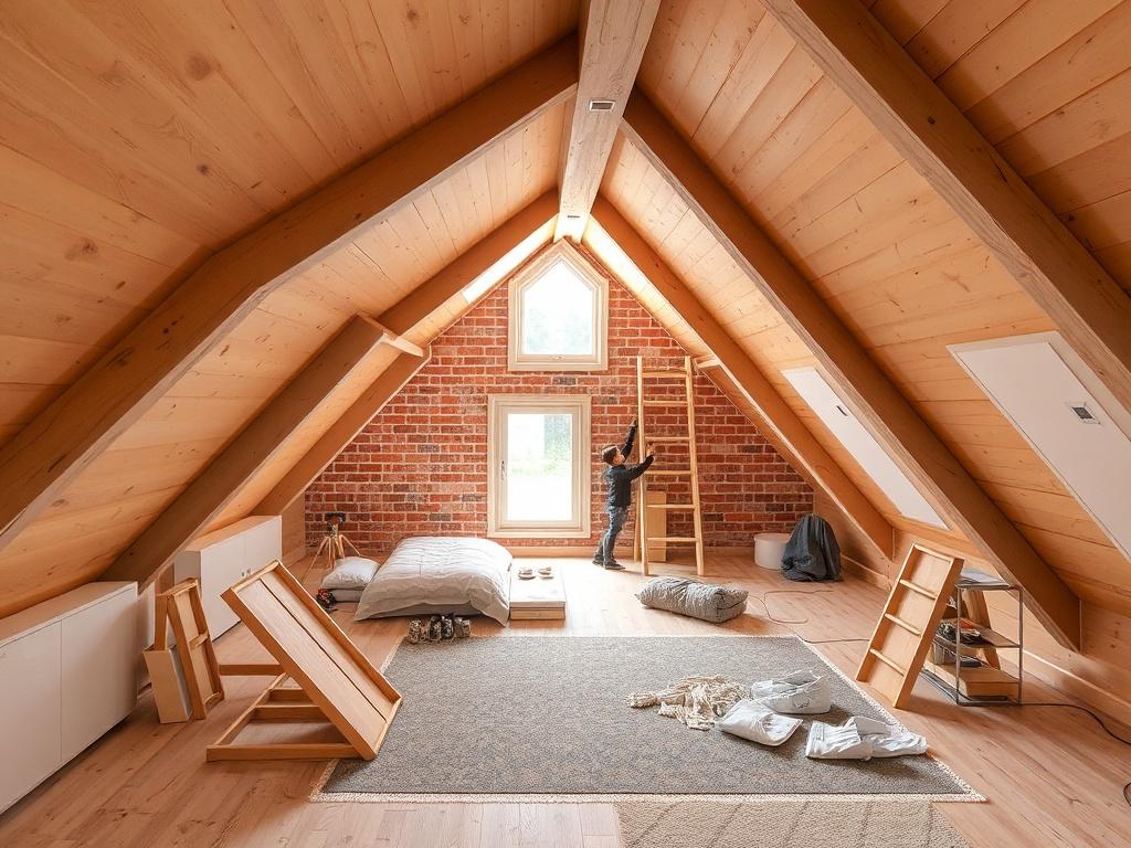 Postupy krok za krokem při půdní vestavby (Prostějov). 2. Měření, dokumentace a záměr