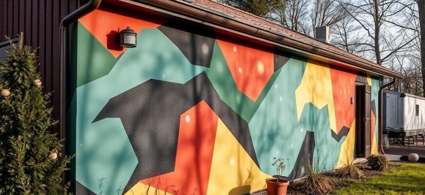 Inovativní řešení v rámci malování na venkovní zeď (Frýdek-Místek)