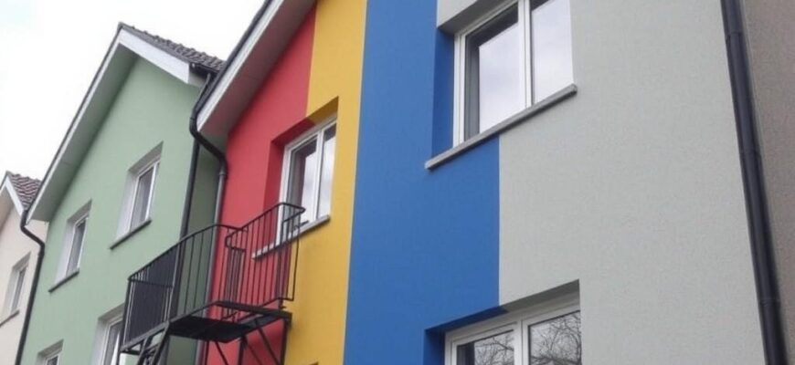 Inovativní řešení v rámci malování na fasádu (Havířov)