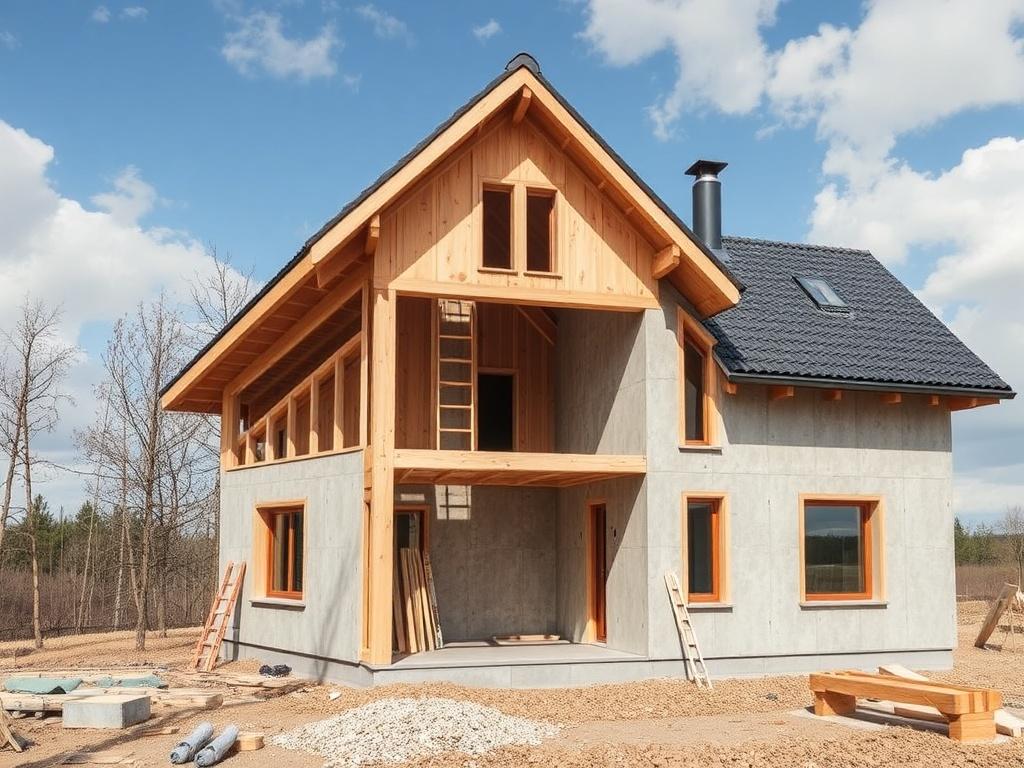 Detailní pohled na výstavba domu (Kladno). Personální zkušenost: jak se vyrovnat s nejistotou a najít klid v chaosu stavby