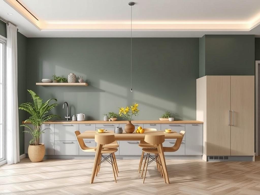Rychlý návod k moderní malování bytu (Chomutov). Kuchyně a jídelna: odolnost a svěžest