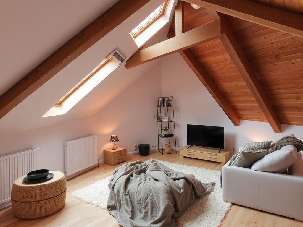 Inspirace pro půdní vestavby (Mladá Boleslav). Vybavení a řešení prostoru