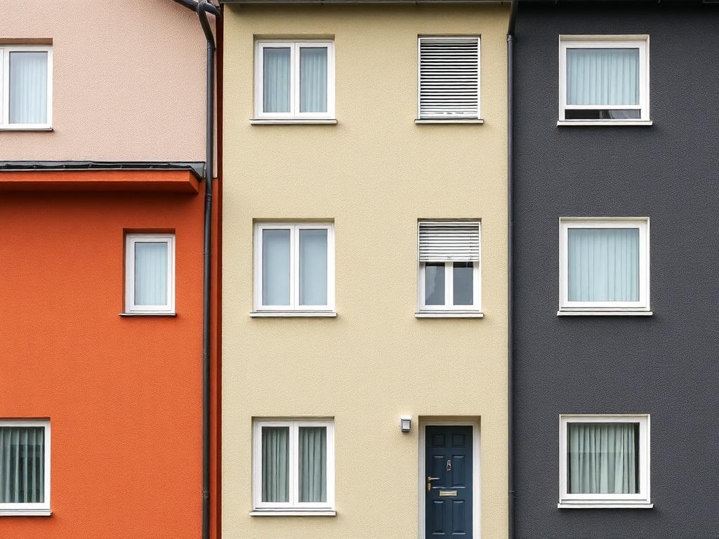 Inspirace pro nátěry fasád (Zlín). Palety pro různé typy fasád