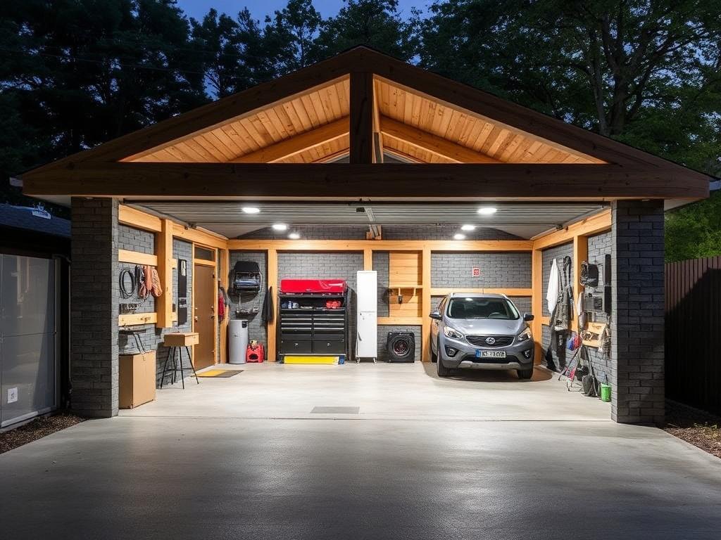 Praktický průvodce k stavba garáže (Třinec). Bezpečnost a provozní praktičnost