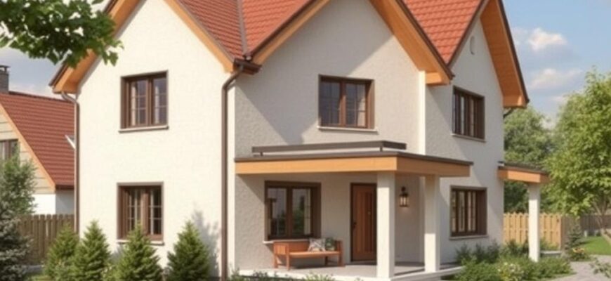 Detailní pohled na domek na klíč v Chomutově