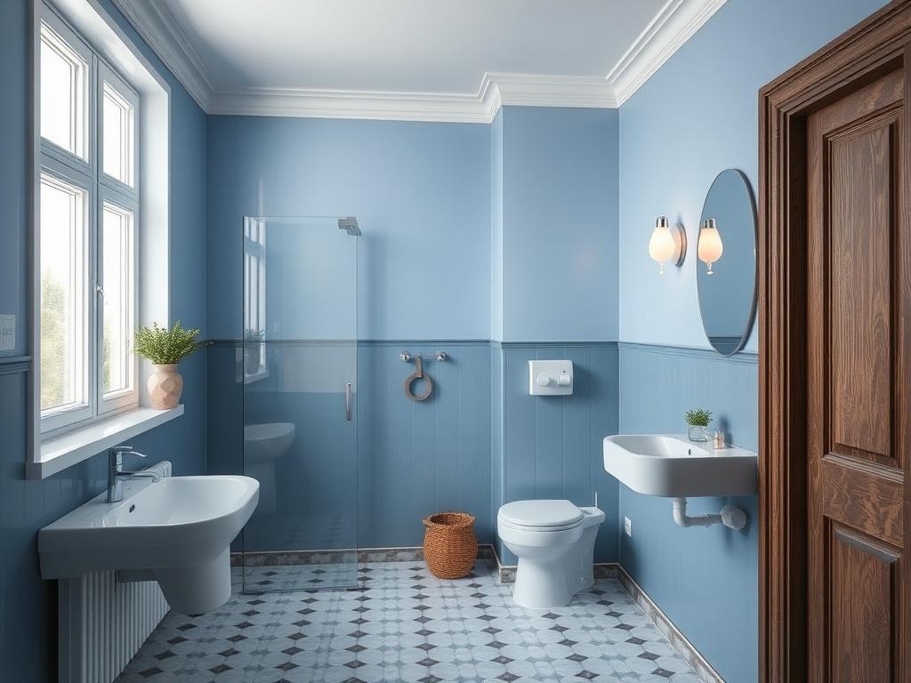 Rychlý návod k moderní malování bytu (Chomutov). Koupelna a chodba: vlhkost a světlo