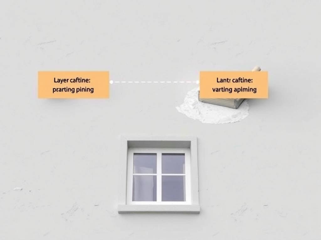 Postupy krok za krokem při cena nátěru fasády za 1 m² (Praha). Krok 6: Aplikace nátěrů – penetrace a vrstvy