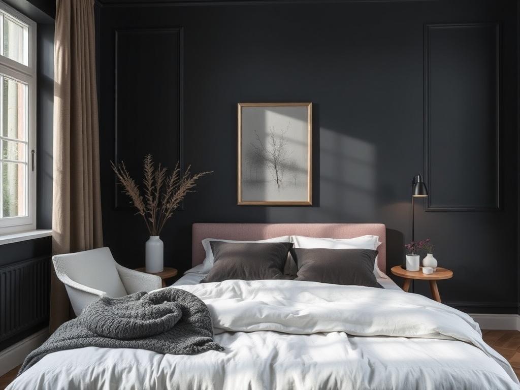 Inspirace pro malování pokojů (Karviná). Světlé a tmavé nuance: hrajeme si s kontrasty