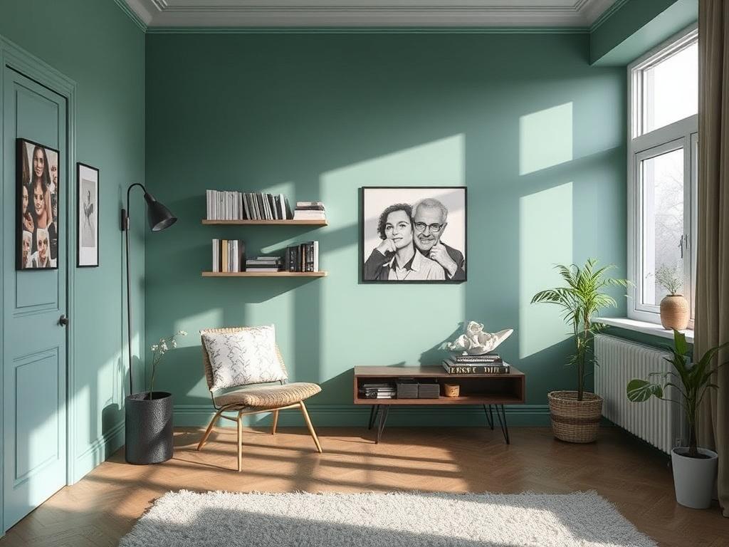 Inspirace pro malování bytu fotogalerie (Ústí nad Labem). Osvětlení a jeho vliv na výběr odstínů