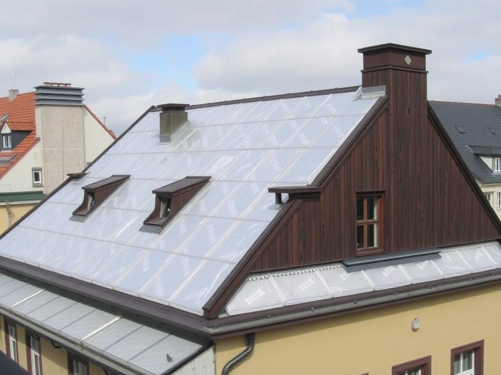 Inovativní řešení v rámci izolace plochých střech (Teplice). Střechy historických domů a rekonstrukce v centru