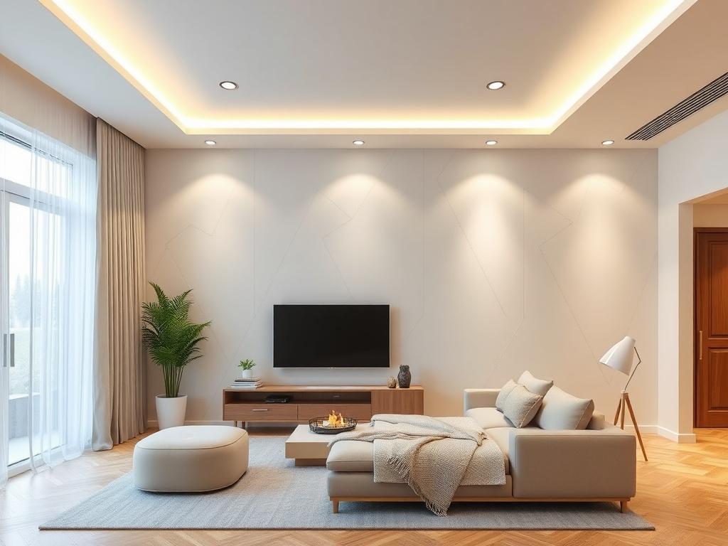 Kreativní nápady pro kompletní sádrokartonové prací (Brno). 5.2 Obývací pokoj a ložnice