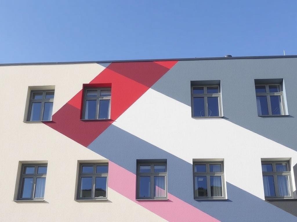 Kreativní nápady pro nátěr na fasád (Prostějov). Geometrie a čisté linie