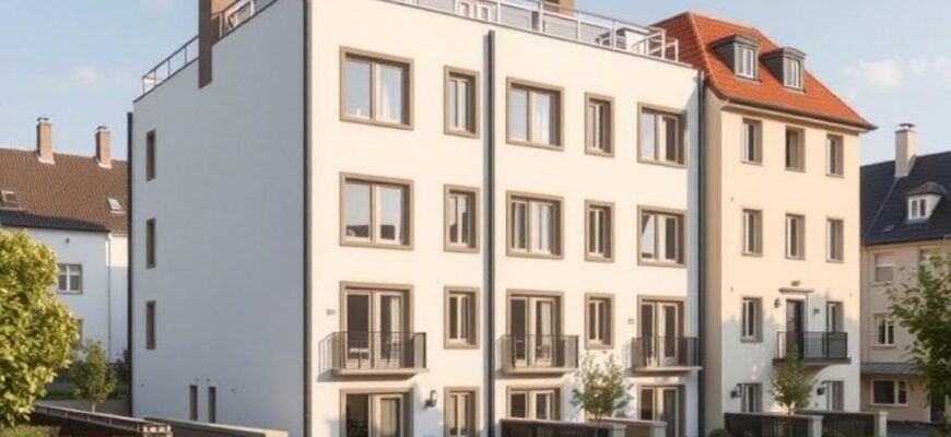 Detailní pohled na dvojdomy na klíč v Praze