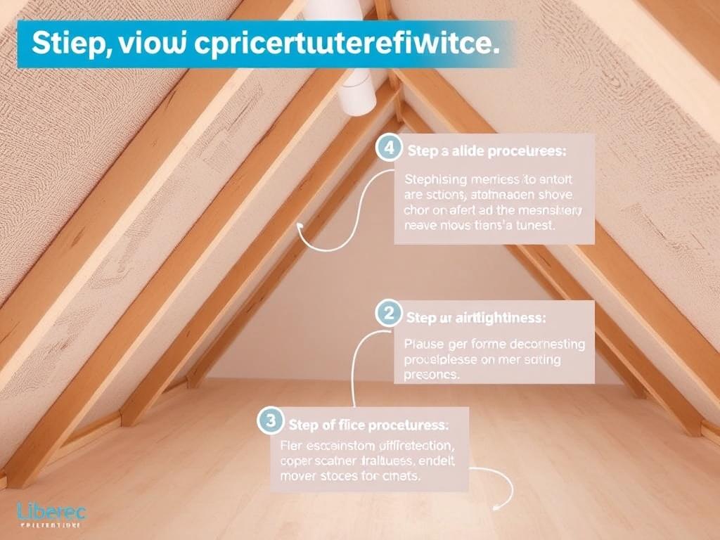 Postupy krok za krokem při půdní vestavby (Liberec). Vlhkost a vzduchotěsnost