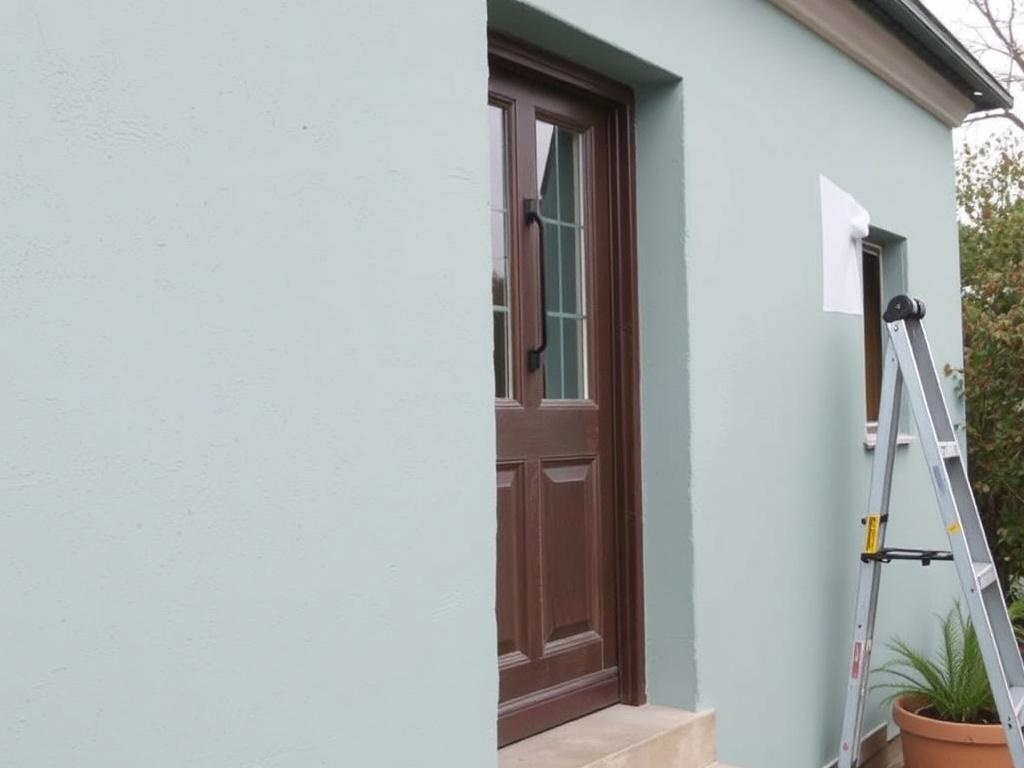 Postupy krok za krokem při malování na venkovní zeď (Opava). Výběr materiálů a barev