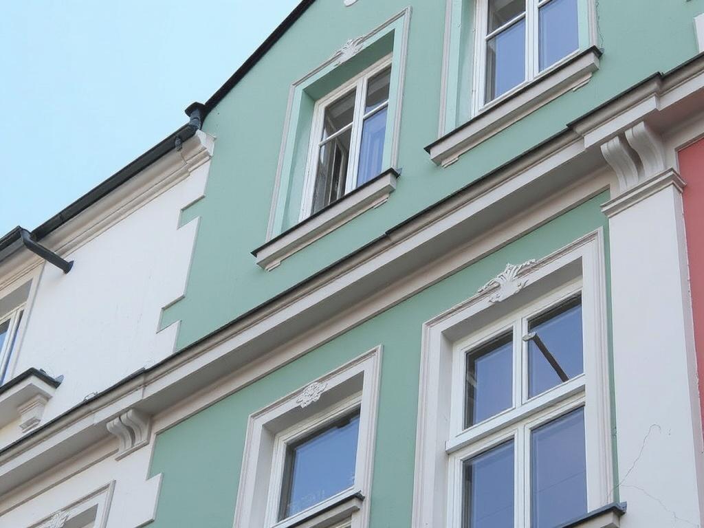 Detailní pohled na malování na fasádu (Brno). Bezpečnost, legislativa a povolení