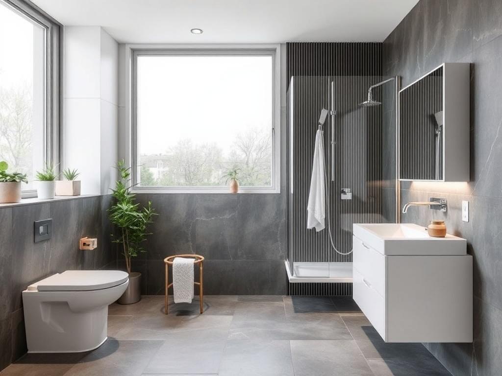 Inovativní řešení v rámci rekonstrukce koupelny (Praha). 6. Inteligentní domácnost a ekologie: jak propojit koupelnu s budoucností