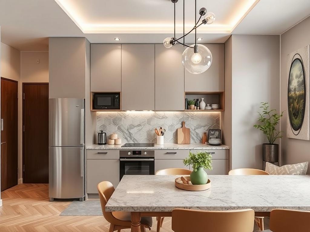 Nejnovější trendy v malování bytu fotogalerie (Děčín). Kuchyně a odolné varianty pro každodenní provoz