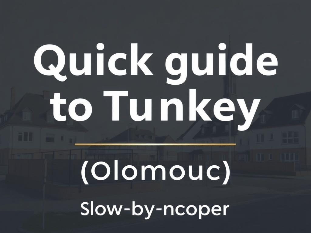 Rychlý návod k bytům na klíč (Olomouc). Krok za krokem: jak postupovat