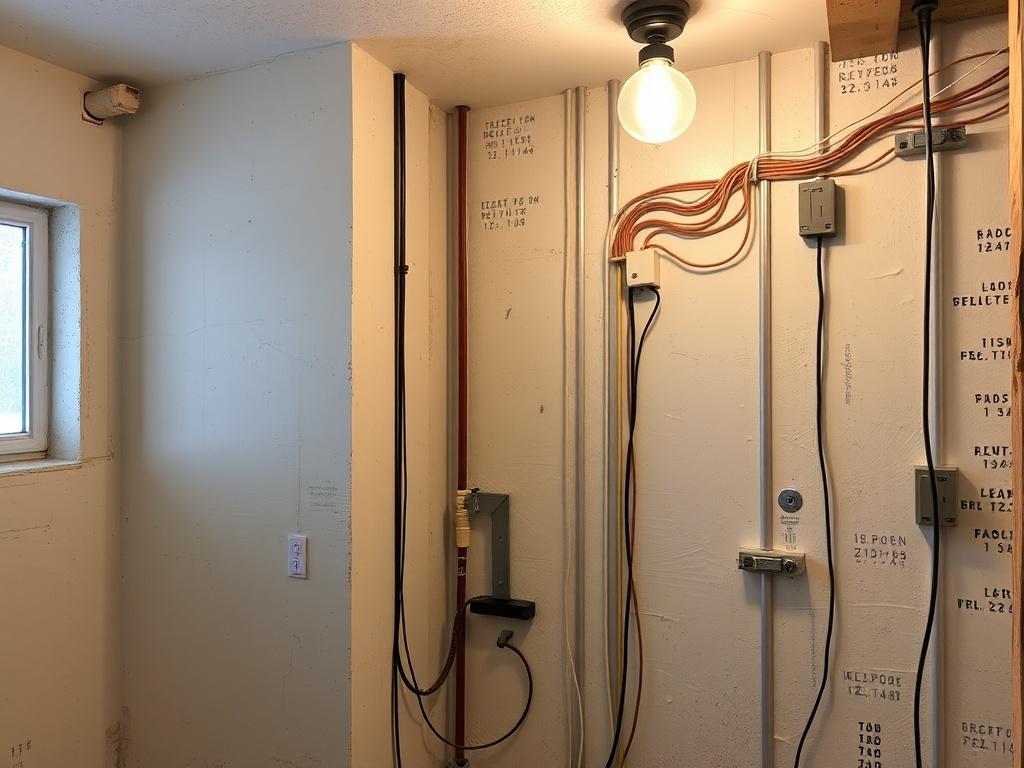 Postupy krok za krokem při rekonstrukci bytového jádra (Frýdek-Místek). Elektrické rozvody a osvětlení