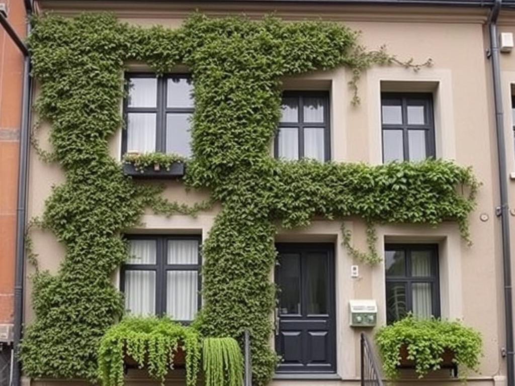 Kreativní nápady pro renovace fasády (Ústí nad Labem). Zelená fasáda a přírodní prvky